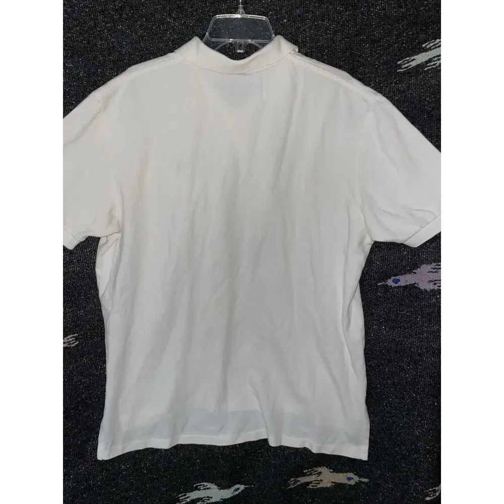 Polo Ralph Lauren Shirt Men's XL White Made In Northern Mariana Islands USA 90s